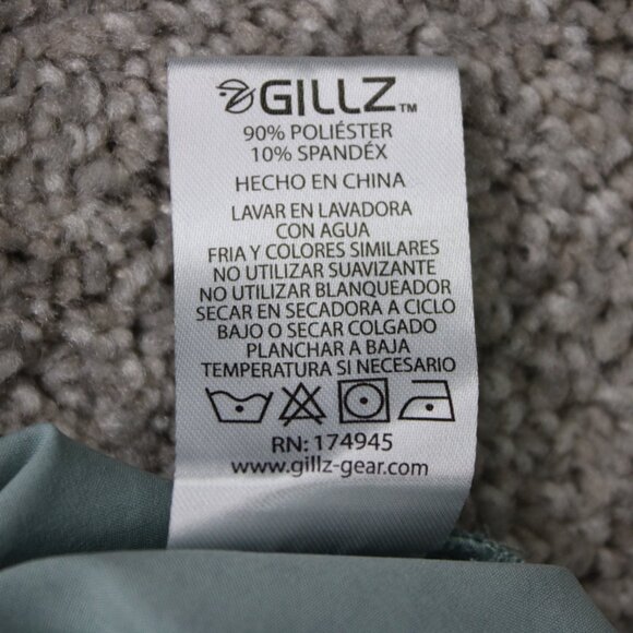 Gillz AOP Shirt Mens Large Blue Fish All Over Print Polyester Stretch L/S Button - Picture 11 of 16